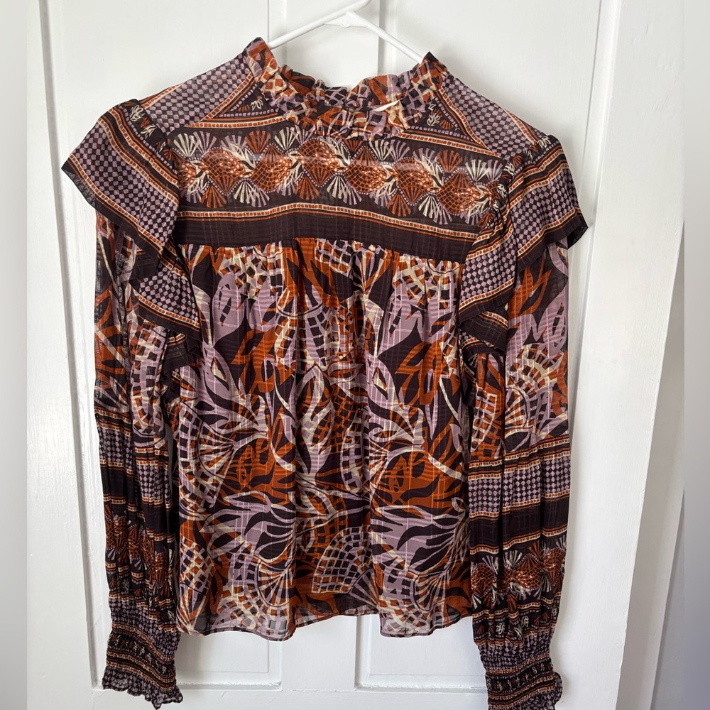 Women's Multicolor Patterned Top